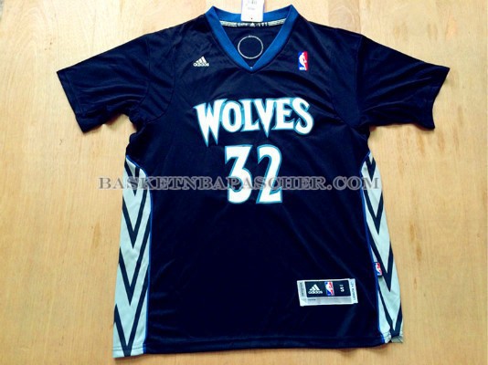 Maillot Manche Courte Minnesota Timberwolves Wiggins Noir